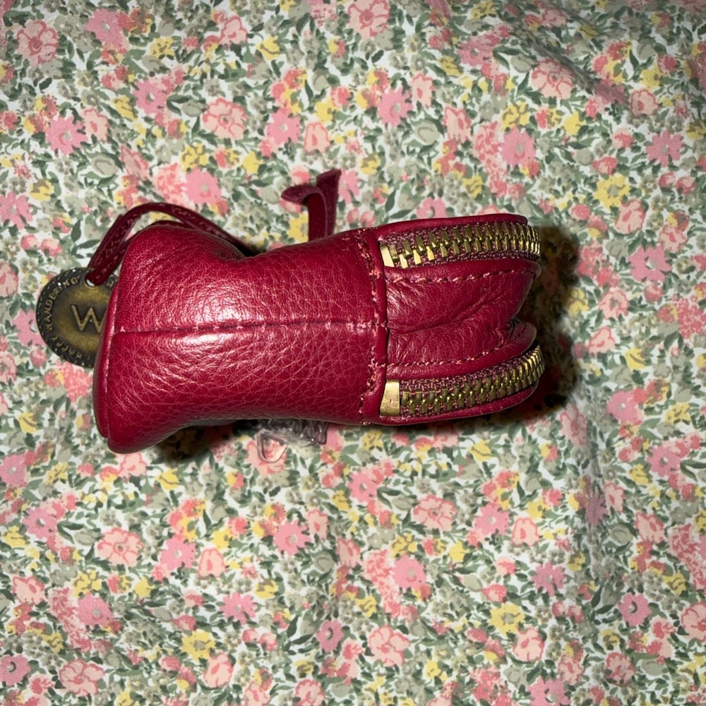 Women's Burgundy Leather Wallet - Picture 8 of 14